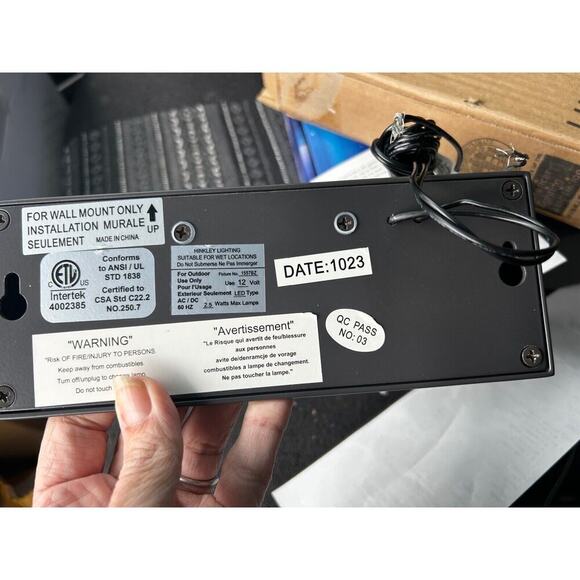 Hinkley Lighting LED Deck Light 1557 Taper 12v 2.5w 8"W Bronze NEW - Picture 6 of 6